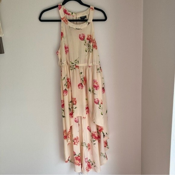 Torrid women’s Hi Lo IVORY FLORAL GEORGETTE GODDESS TUNIC TANK Plus Size 00 - Picture 7 of 12